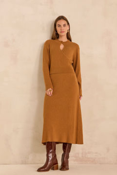 Picture of SLIM FIT MIXED WOOL KNIT DRESS PAMELA